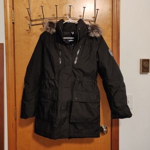 Land's End Women's Expedition Waterproof Down Winter Parka w/ Faux Fur Hood -XS